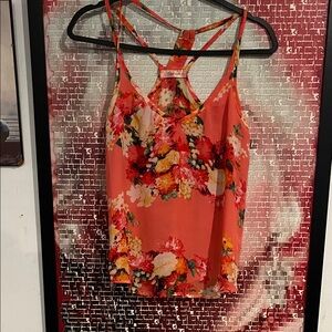 First Looks Coral Floral Camisole